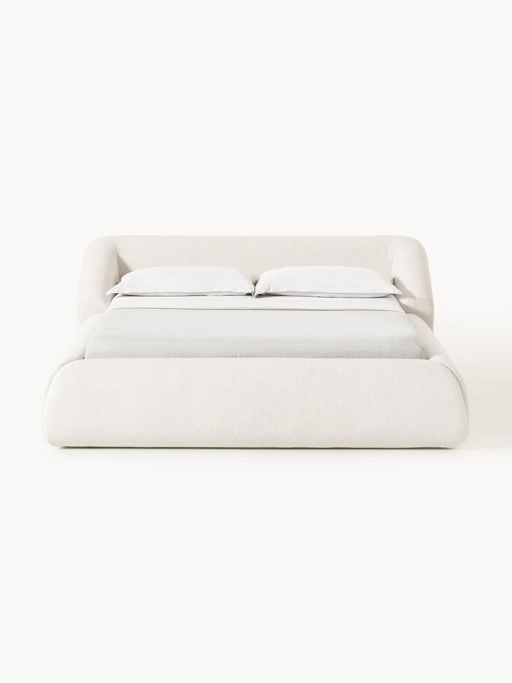 Sofia Upholstered Bed — Off-White