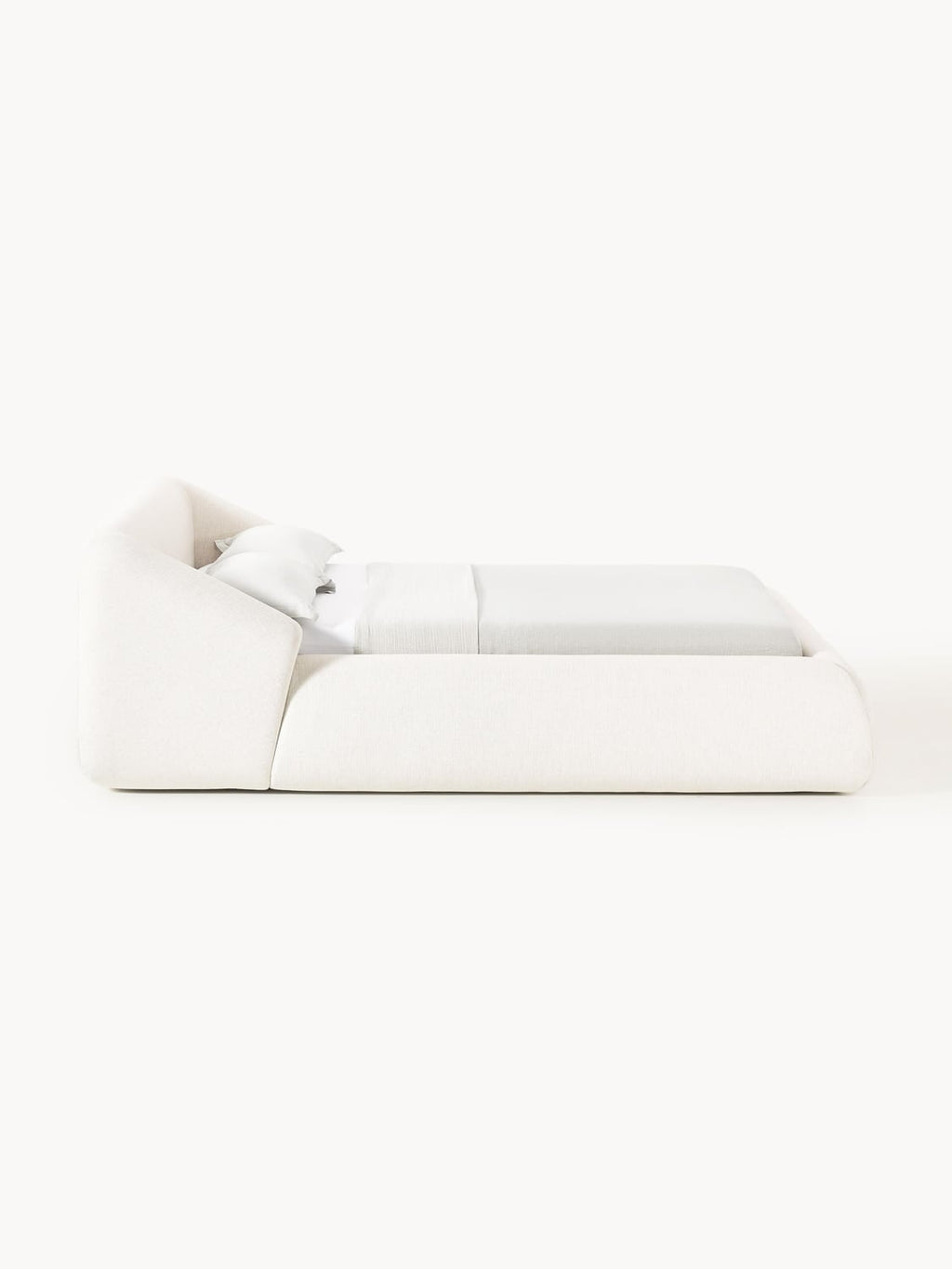 Sofia Upholstered Bed — Off-White