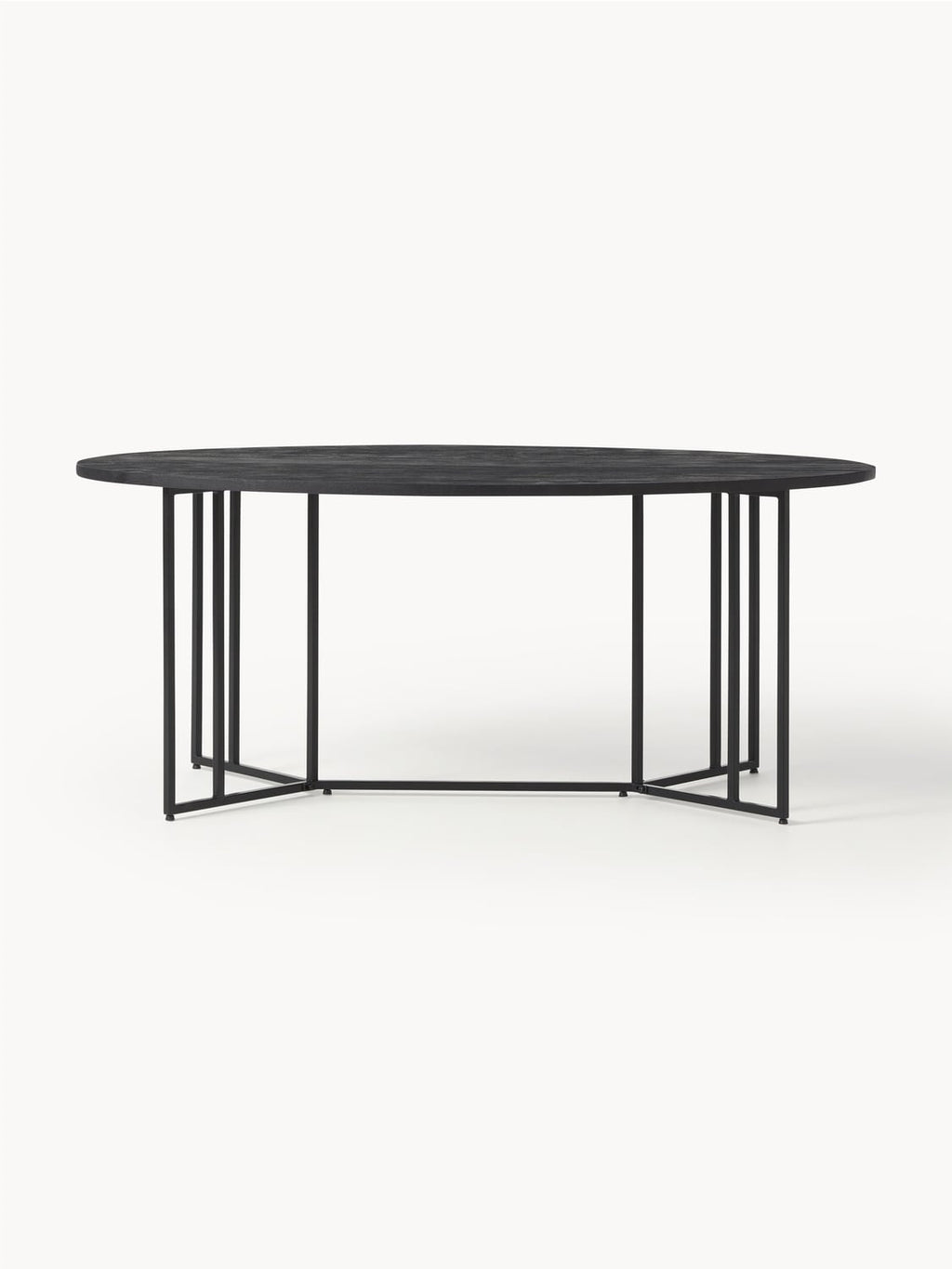 Luca Oval Dining Table in Mango Wood, in various sizes — Grey