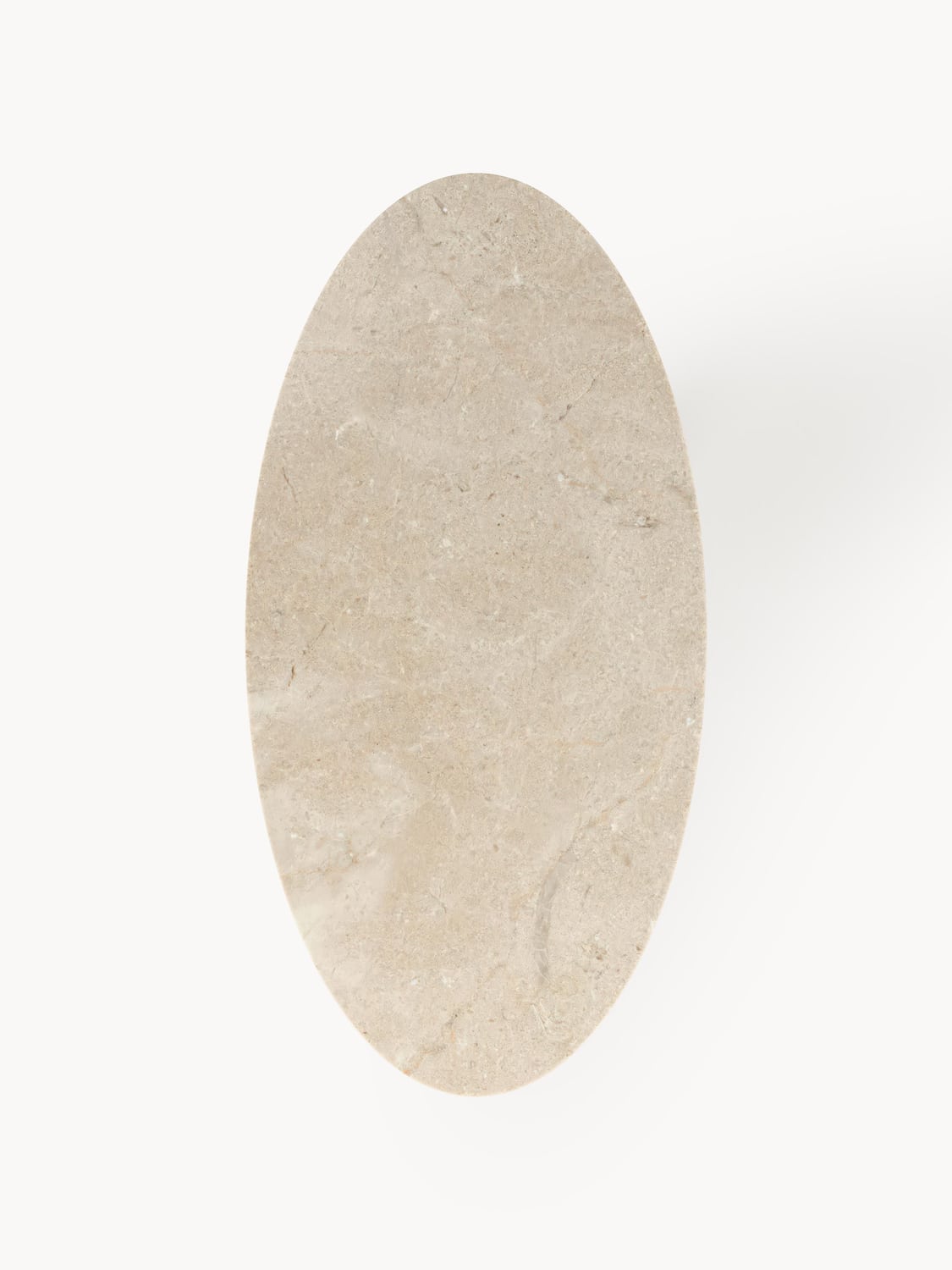 Miley Oval Marble-Dining Table, 180 x 90 cm — Beige