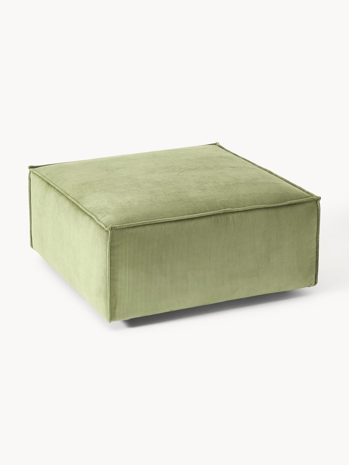 Lennon Sofa Ottoman in Corduroy — Mushroom