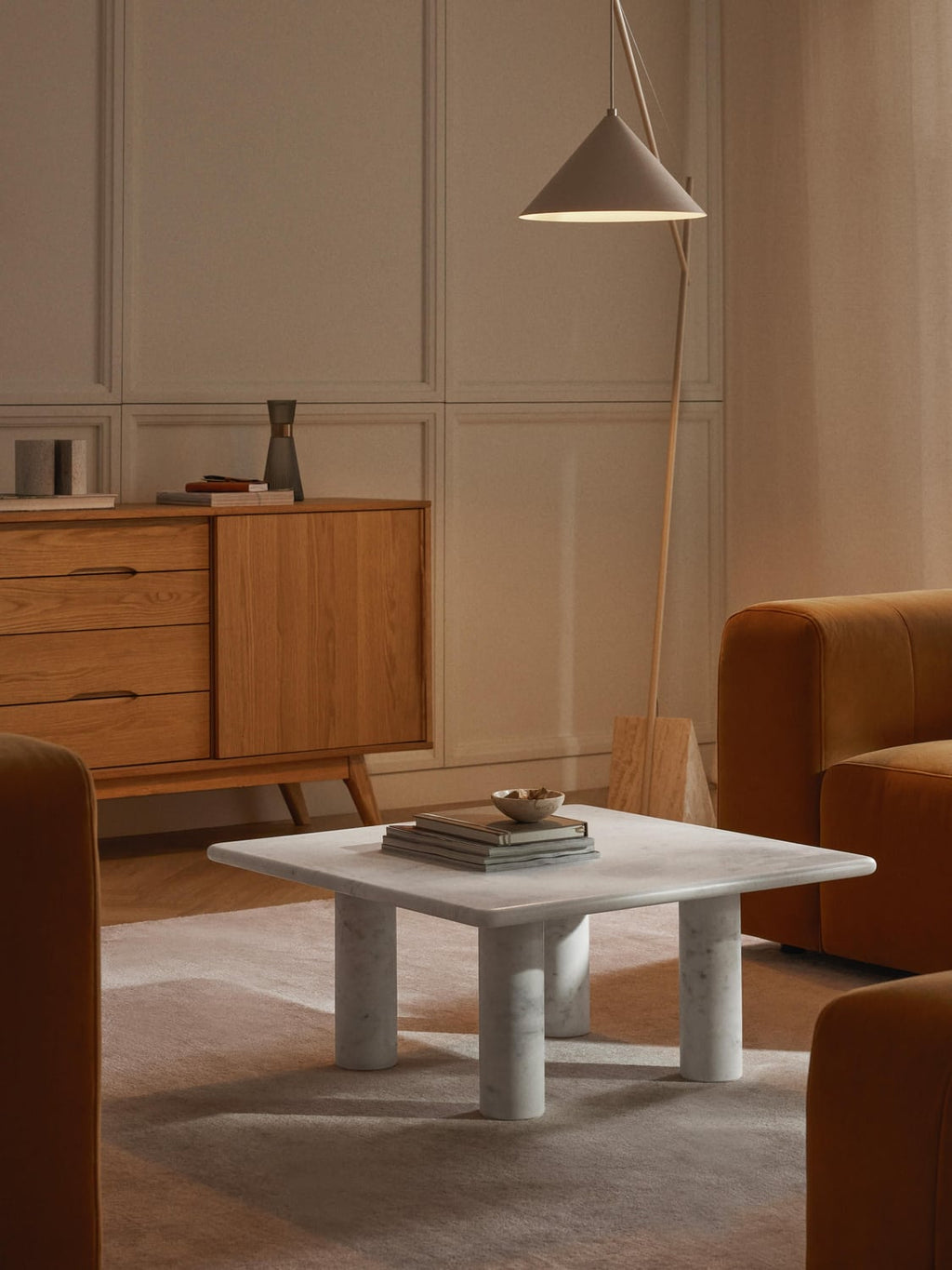 Mabel Marble-Coffee Table — Off-White