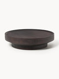 Benno Round XL Coffee Table in Mango Wood — Anthracite
