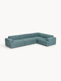 Melva Large Corner Sofa (4-seater) — Teal