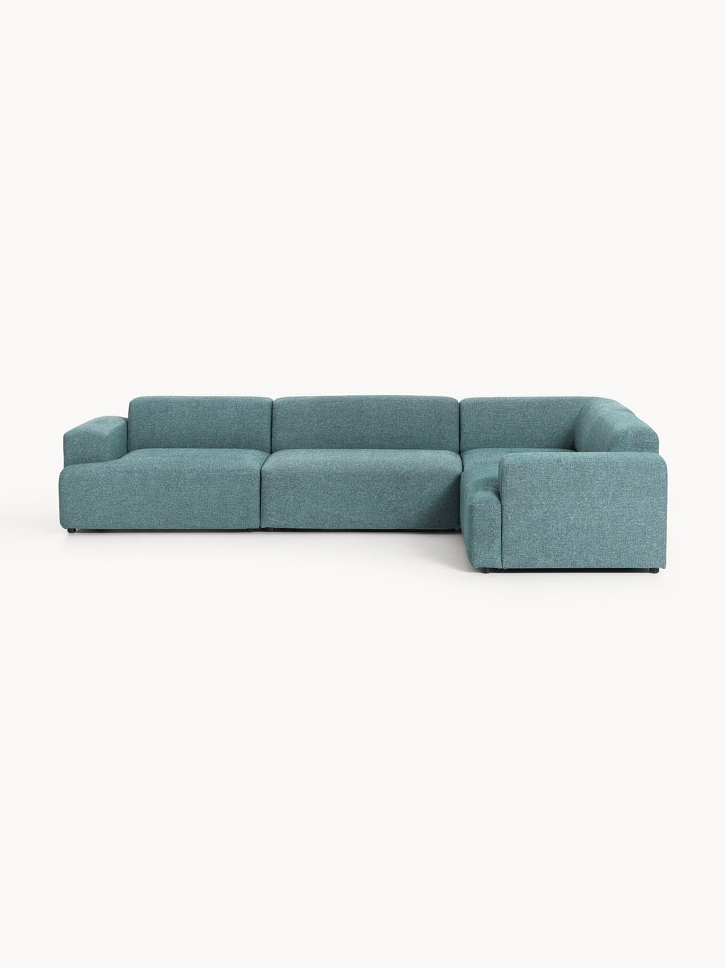 Melva Large Corner Sofa (4-seater) — Teal