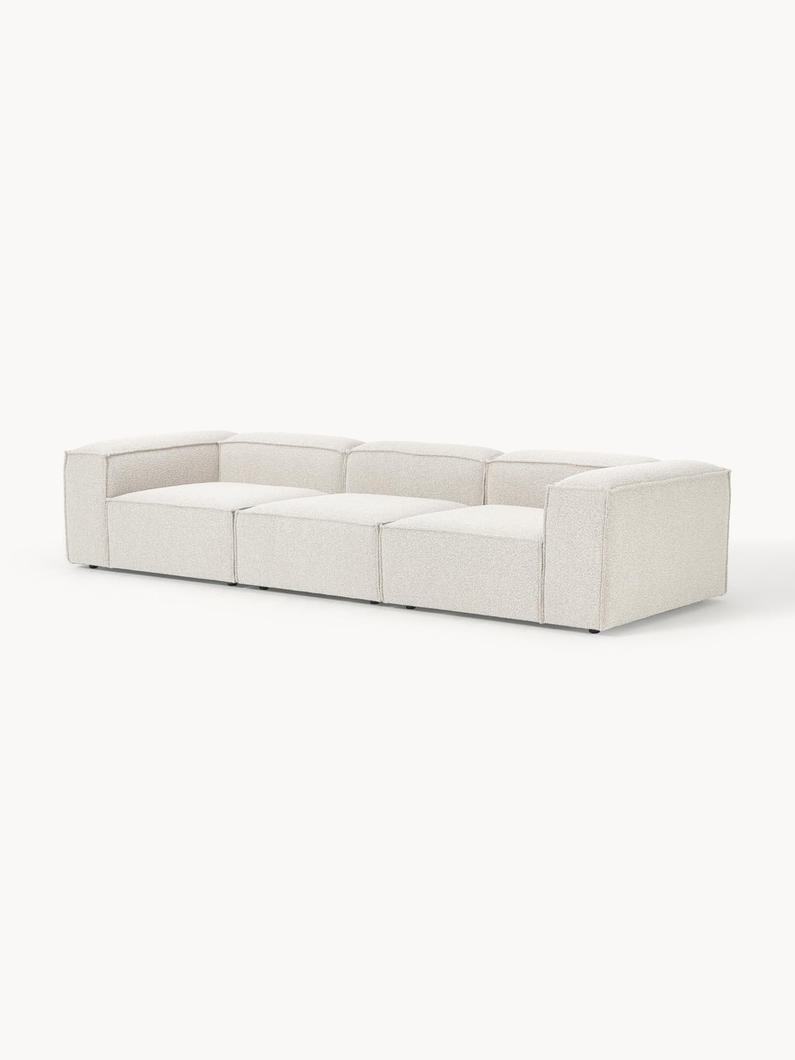 Lennon Modular Sofa (4-seater) in Bouclé — Off-White