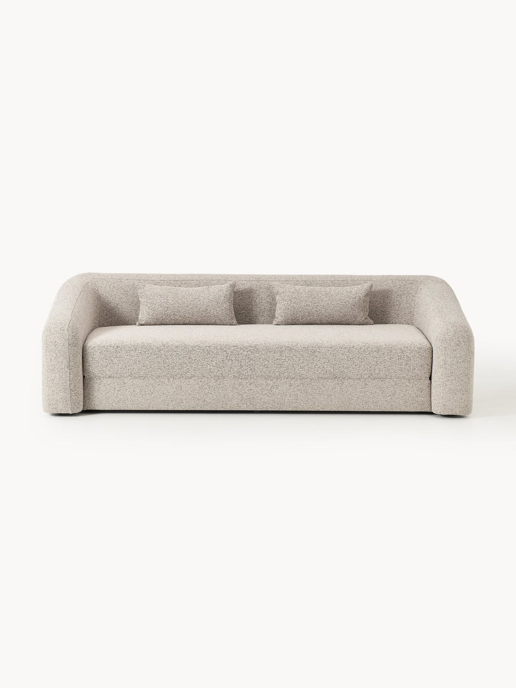 Eliot Bouclé-Sofa Bed (3-seater) — Oatmeal