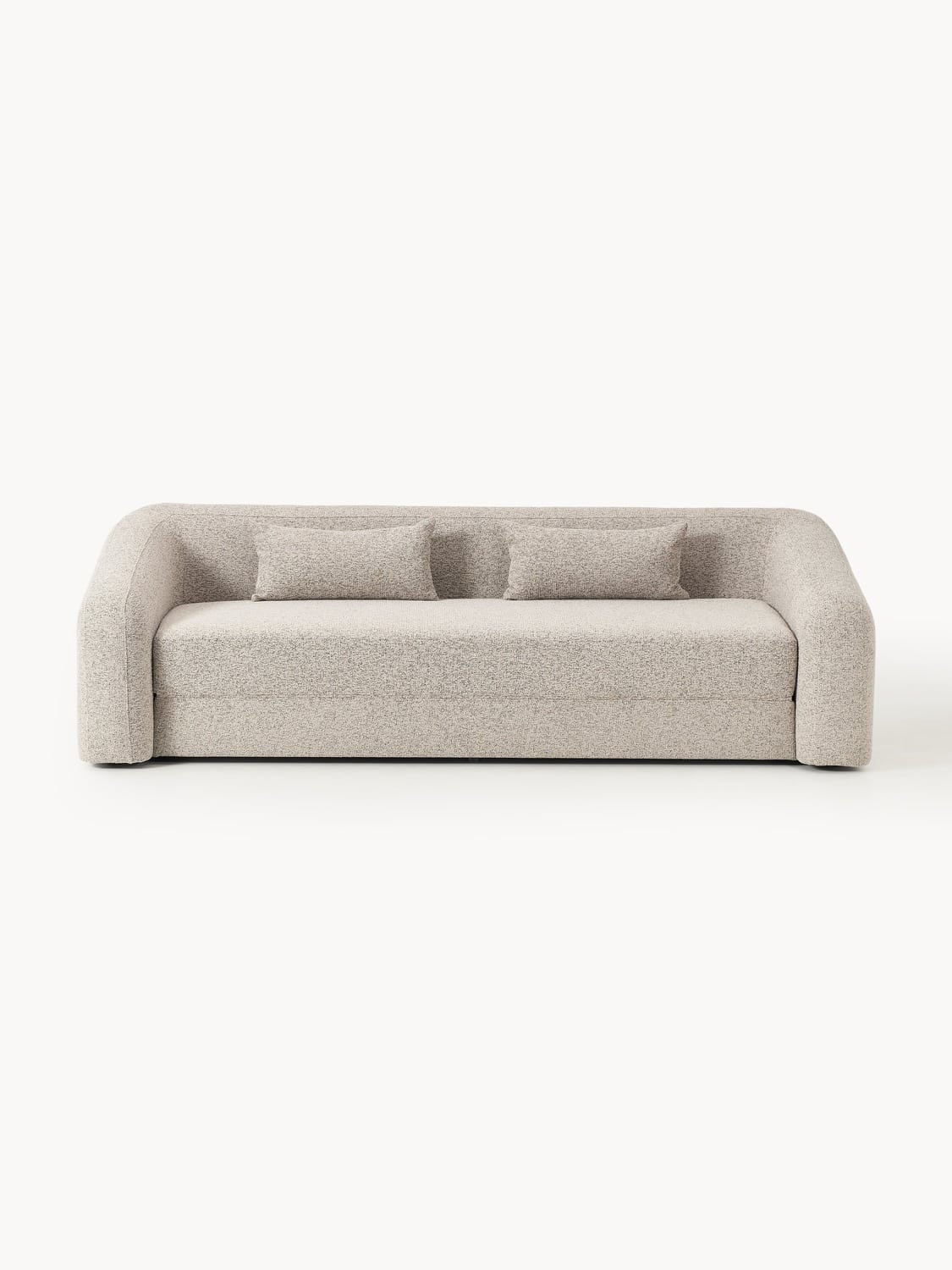 Eliot Bouclé-Sofa Bed (3-seater) — Oatmeal