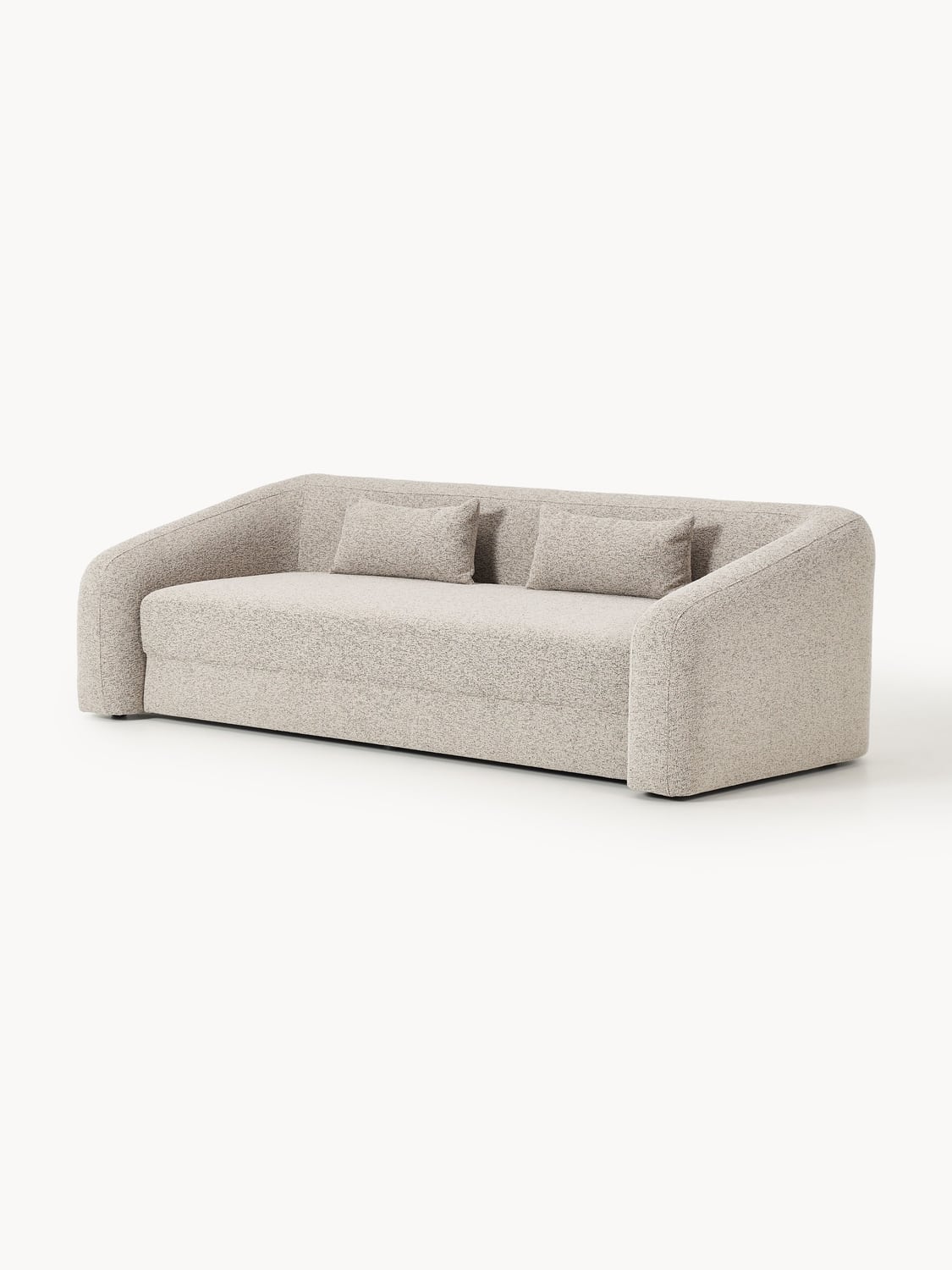Eliot Bouclé-Sofa Bed (3-seater) — Oatmeal