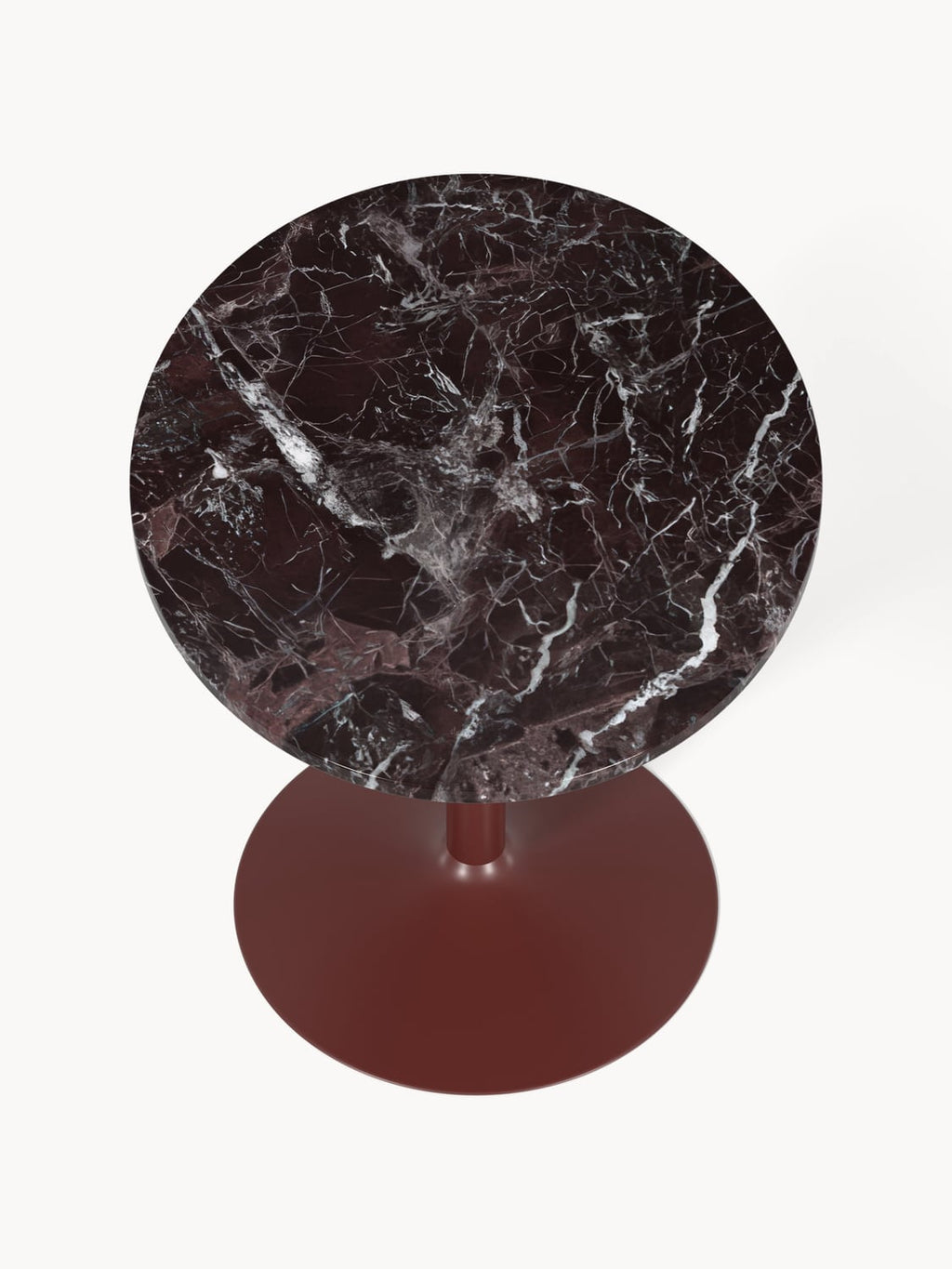 Miley Oval Marble-Dining Table, 120 x 90 cm — Dark Grey