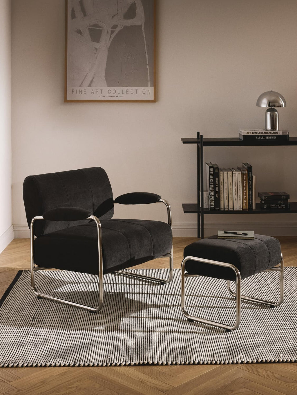 Marcel Lounge Chair — Dark Grey