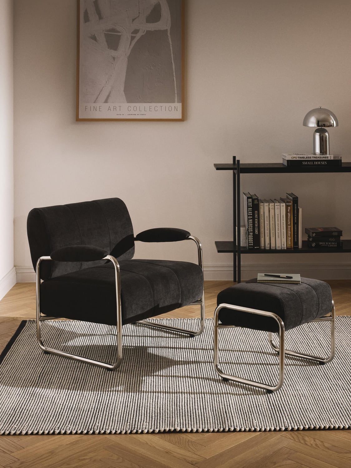Marcel Lounge Chair — Dark Grey