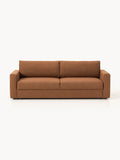 Tasha Bouclé-Sofa Bed (3-seater) with Storage — Caramel