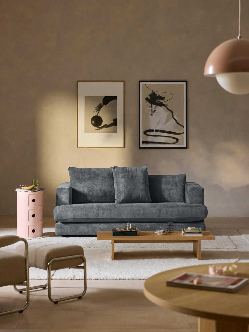 Tribeca Sofa (2-seater) — Slate Grey
