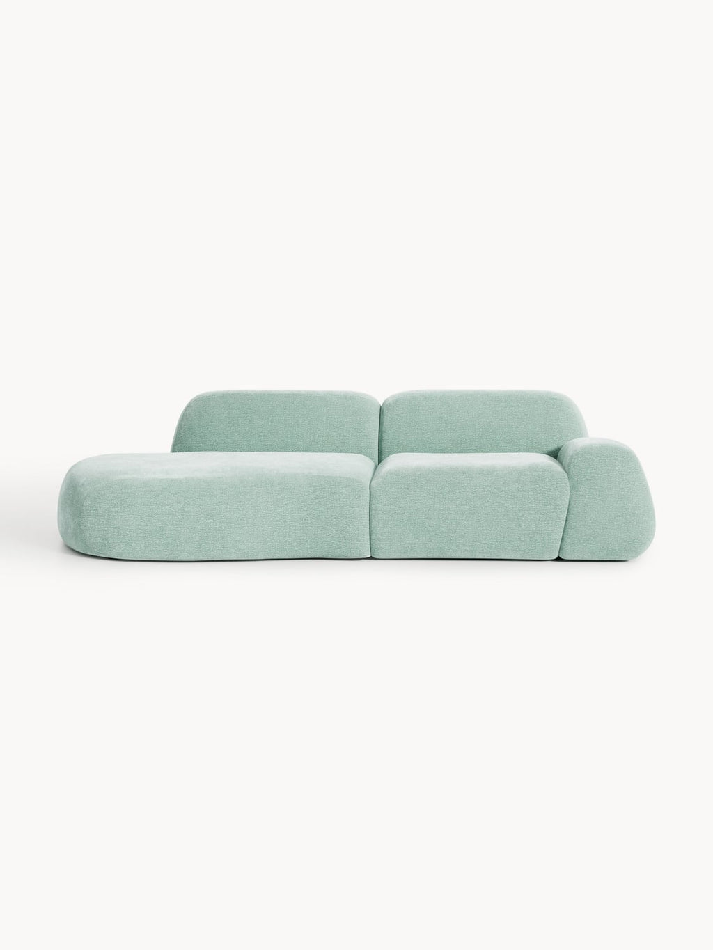 Wolke Modular Sofa (3-seater) with Chaise Longue — Light Grey