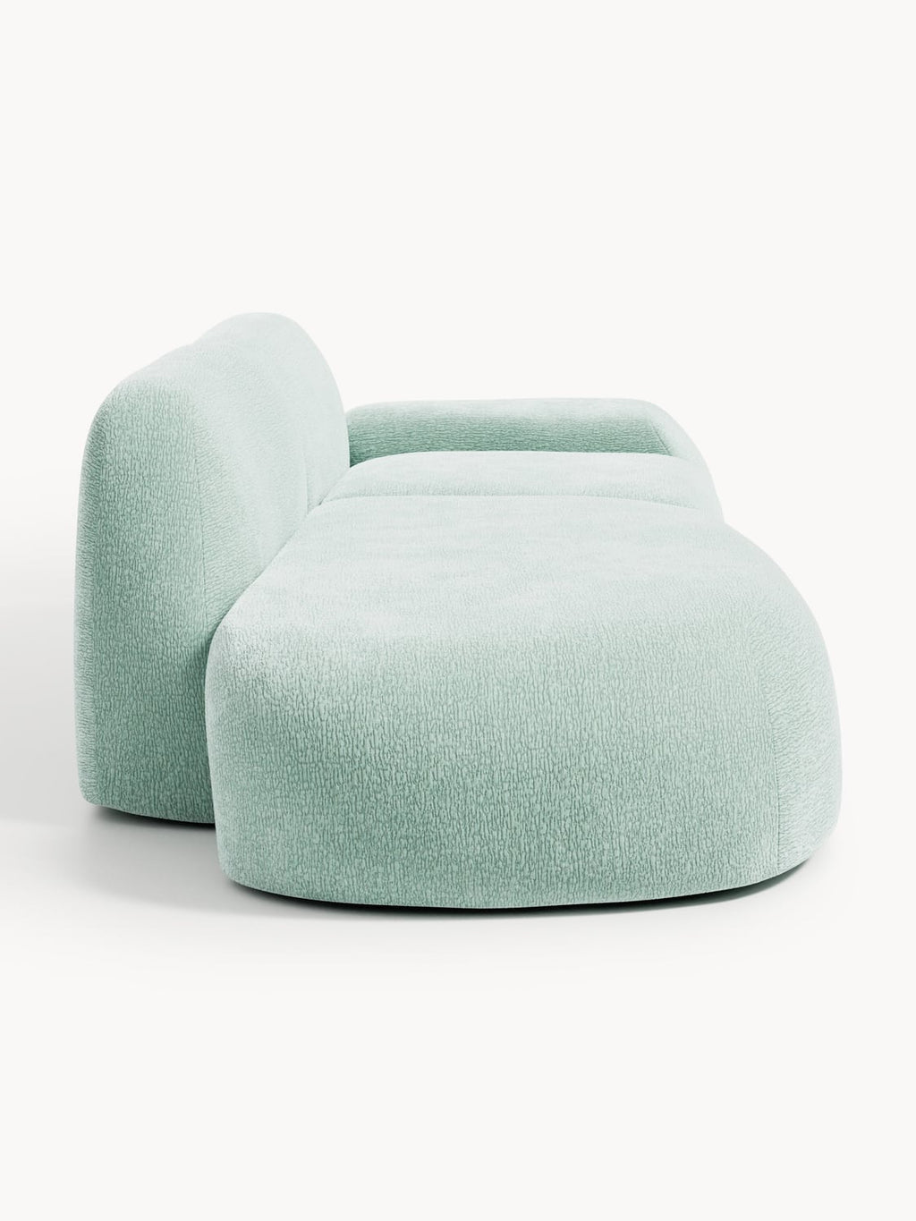 Wolke Modular Sofa (3-seater) with Chaise Longue — Light Grey