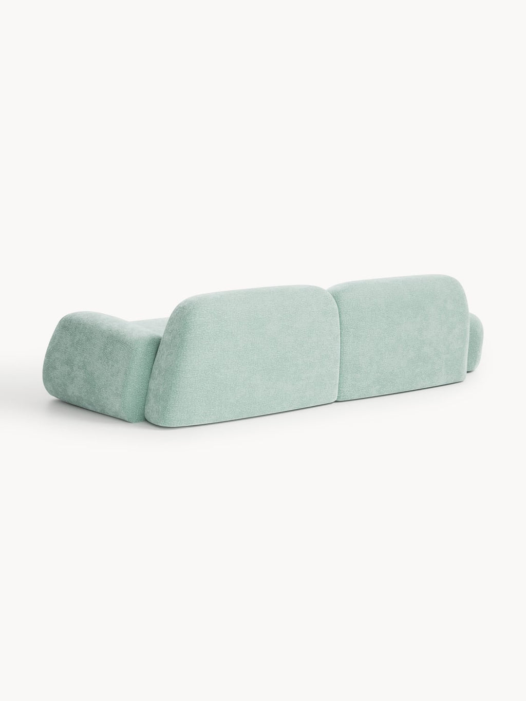 Wolke Modular Sofa (3-seater) with Chaise Longue — Light Grey