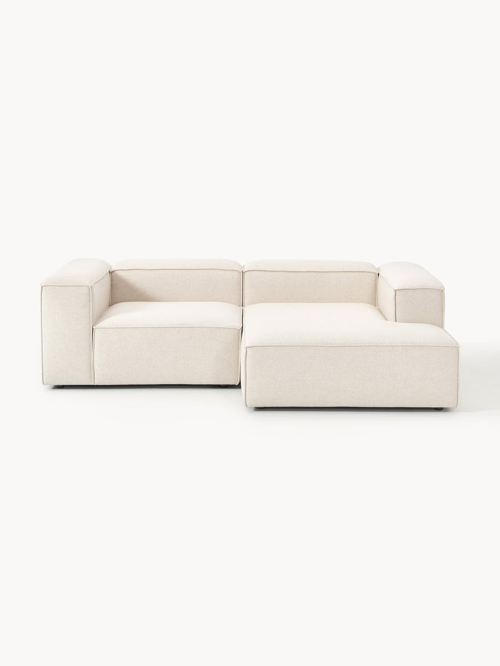 Lennon Modular Corner Sofa (2-seater) in Linen Blend — Off-White