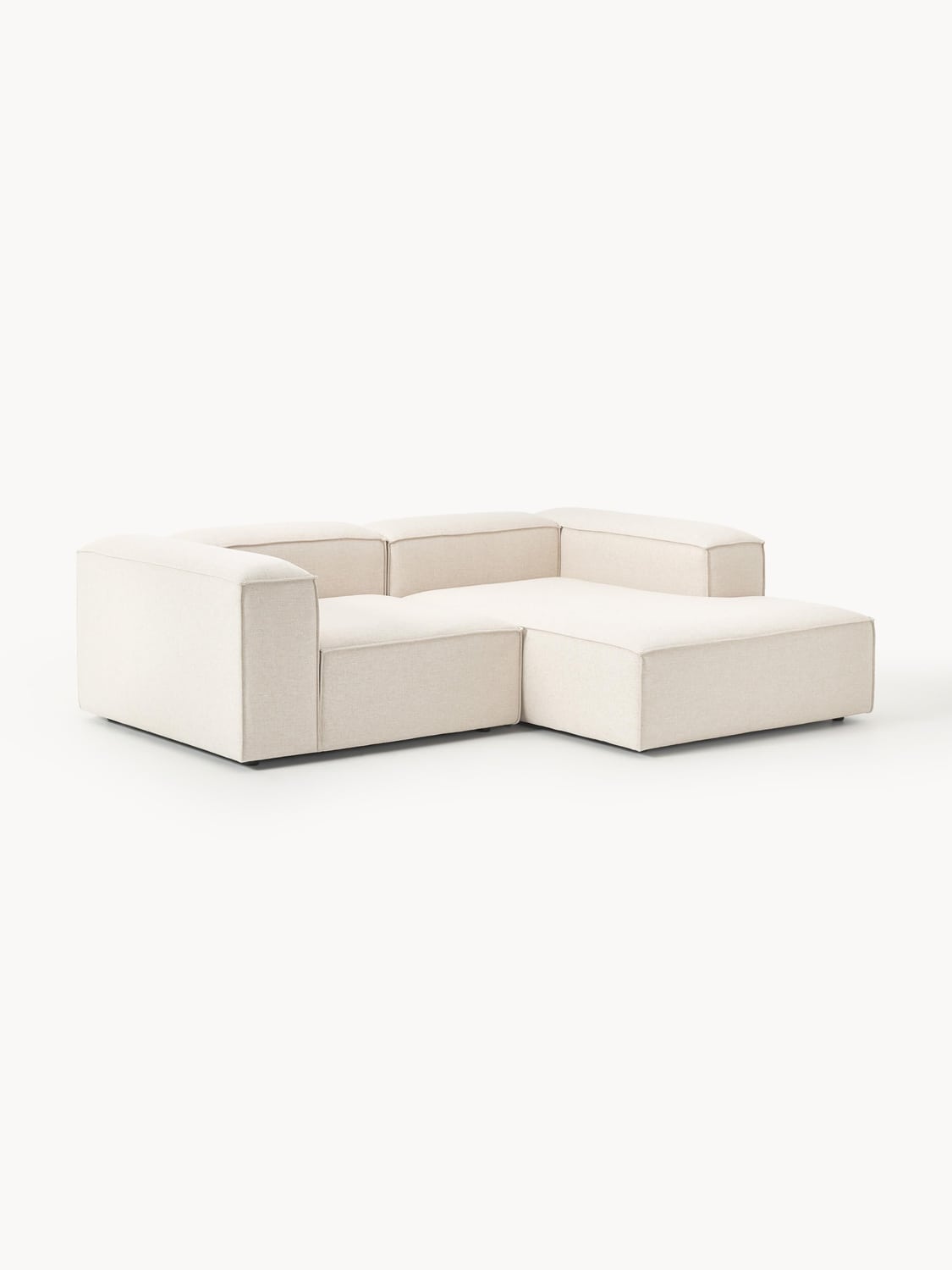 Lennon Modular Corner Sofa (2-seater) in Linen Blend — Off-White