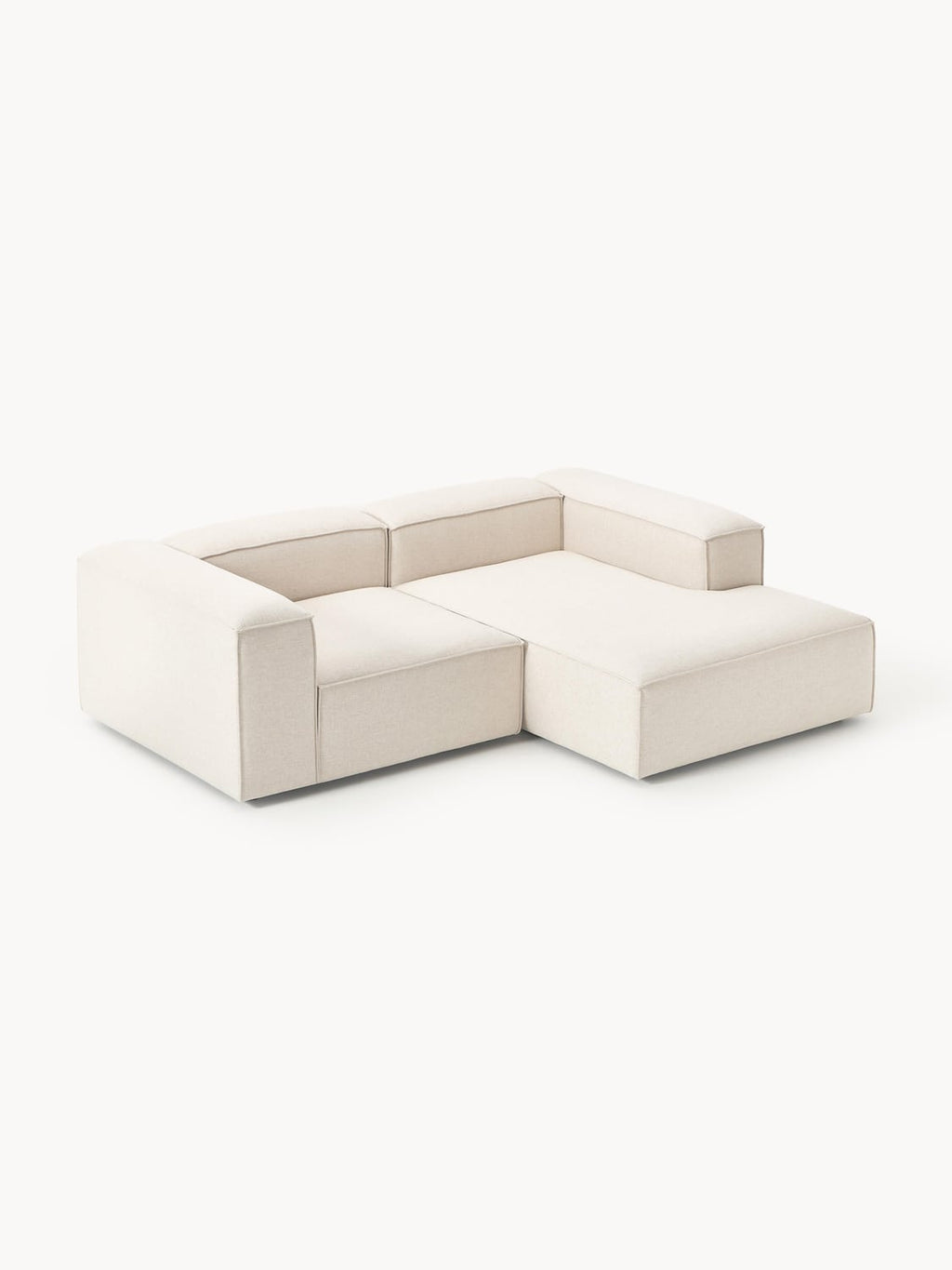 Lennon Modular Corner Sofa (2-seater) in Linen Blend — Off-White