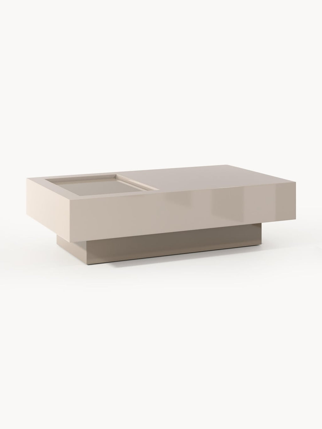 Alessa Coffee Table with Storage, B 120 cm — Sage