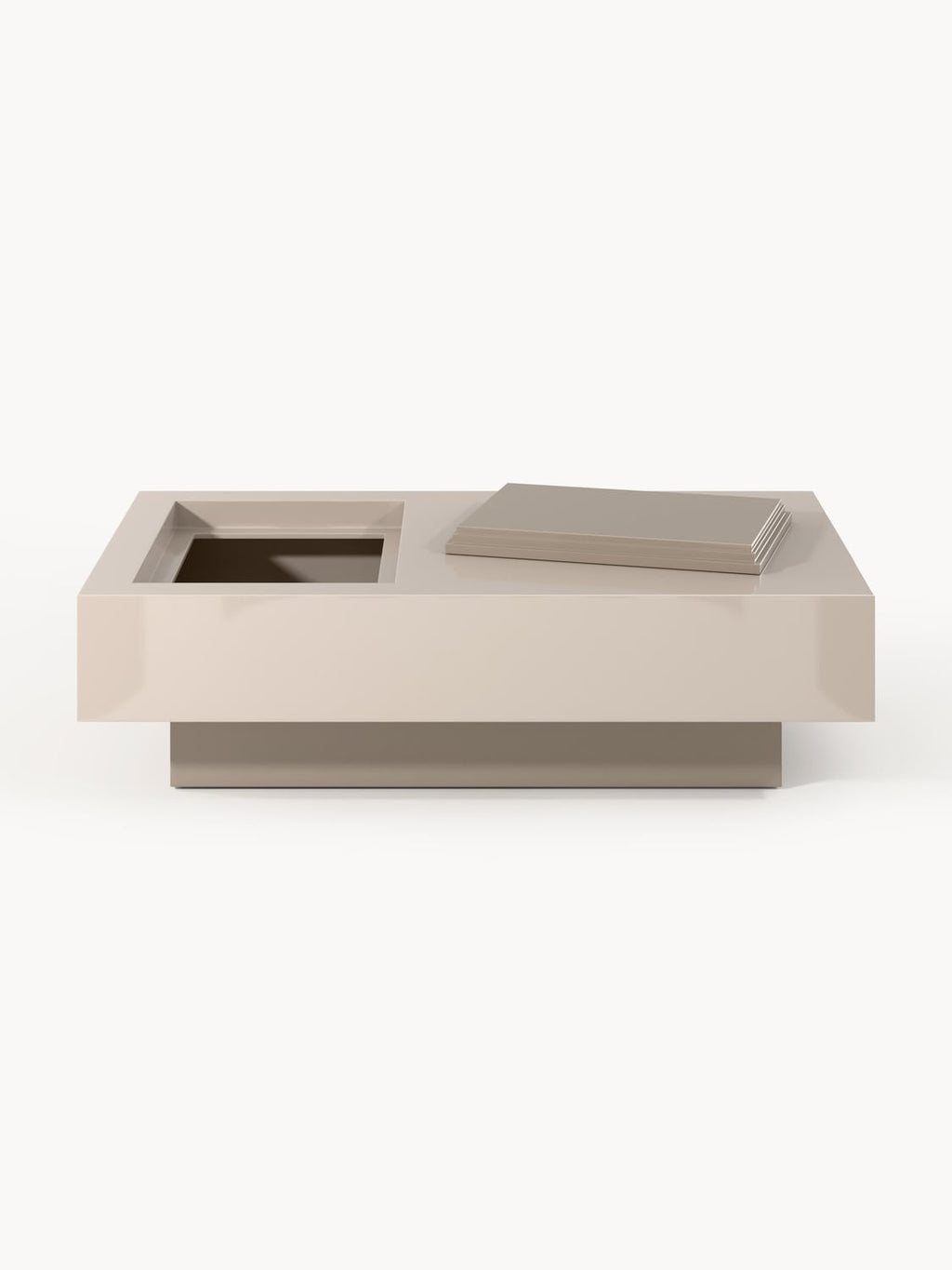 Alessa Coffee Table with Storage, B 120 cm — Sage
