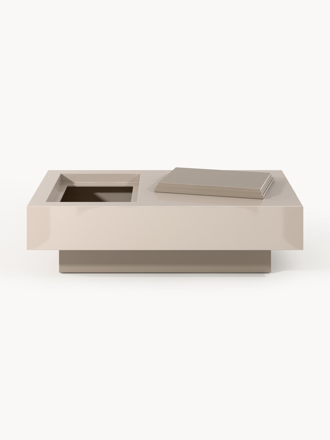 Alessa Coffee Table with Storage, B 120 cm — Sage