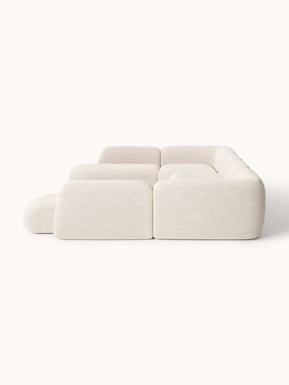 Wolke Modular Bouclé XL Sofa — Off-White