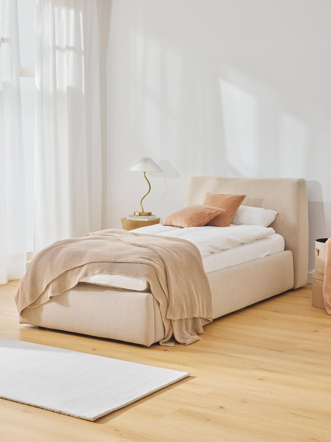 Cloud Single Bed — Off-White