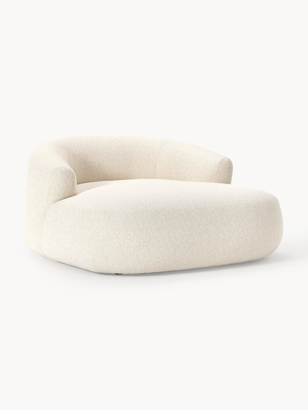 Sofia Bouclé-XL-Lounge Chair — Ivory