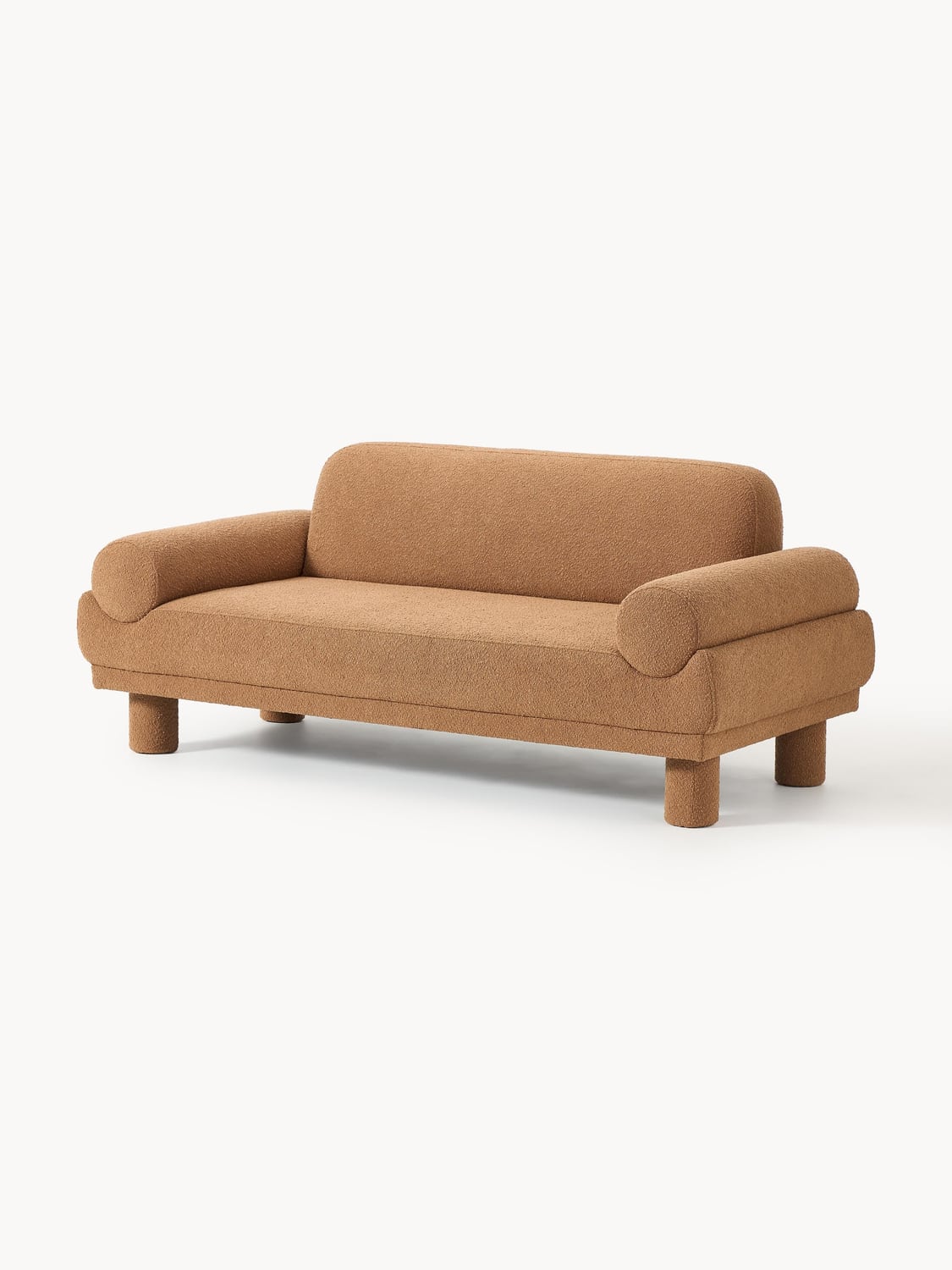 Lilo Bouclé Sofa (2-seater) — Camel