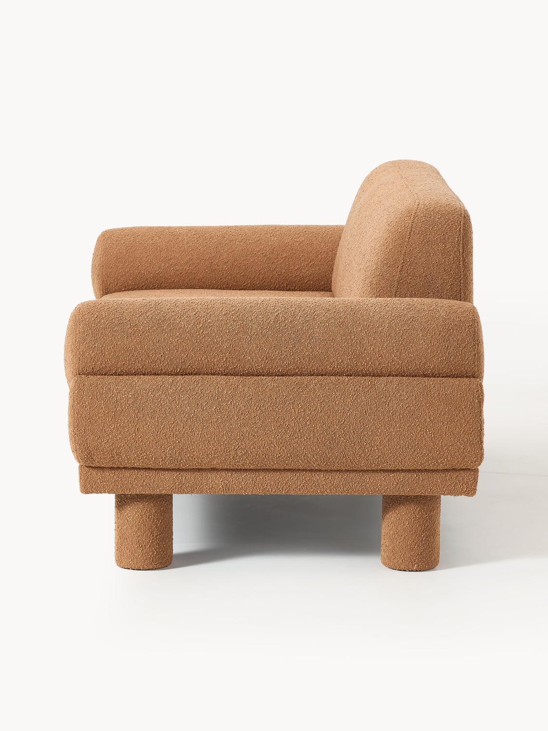 Lilo Bouclé Sofa (2-seater) — Camel