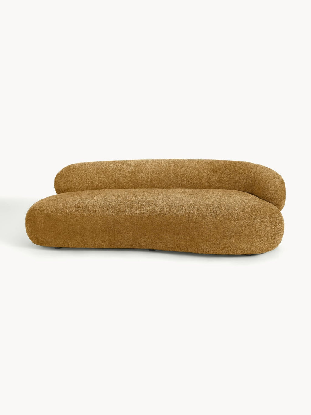 Alba Sofa (3-seater) in Teddy Bouclé — Caramel