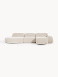 Wolke Modular Corner Sofa (4-seater) with Chaise Longue — Light Grey