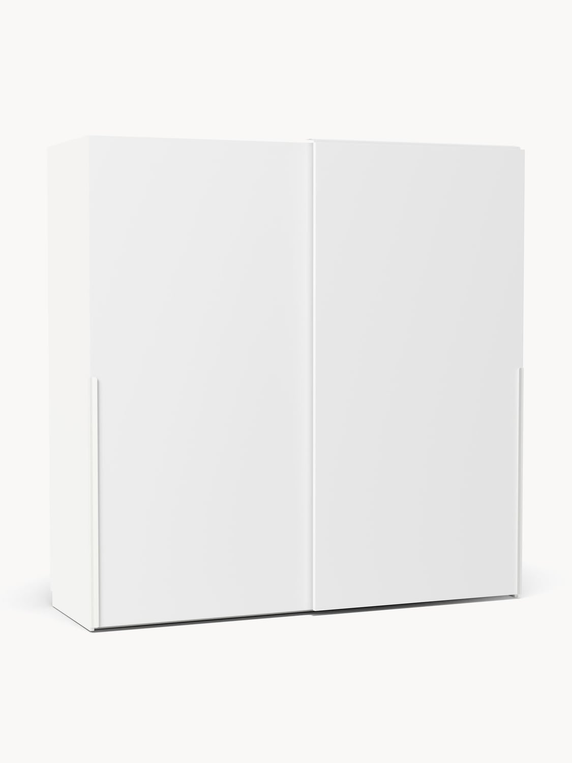 Leon Modular Sliding-Door Wardrobe, 200 cm Width, in various sizes — Off-White