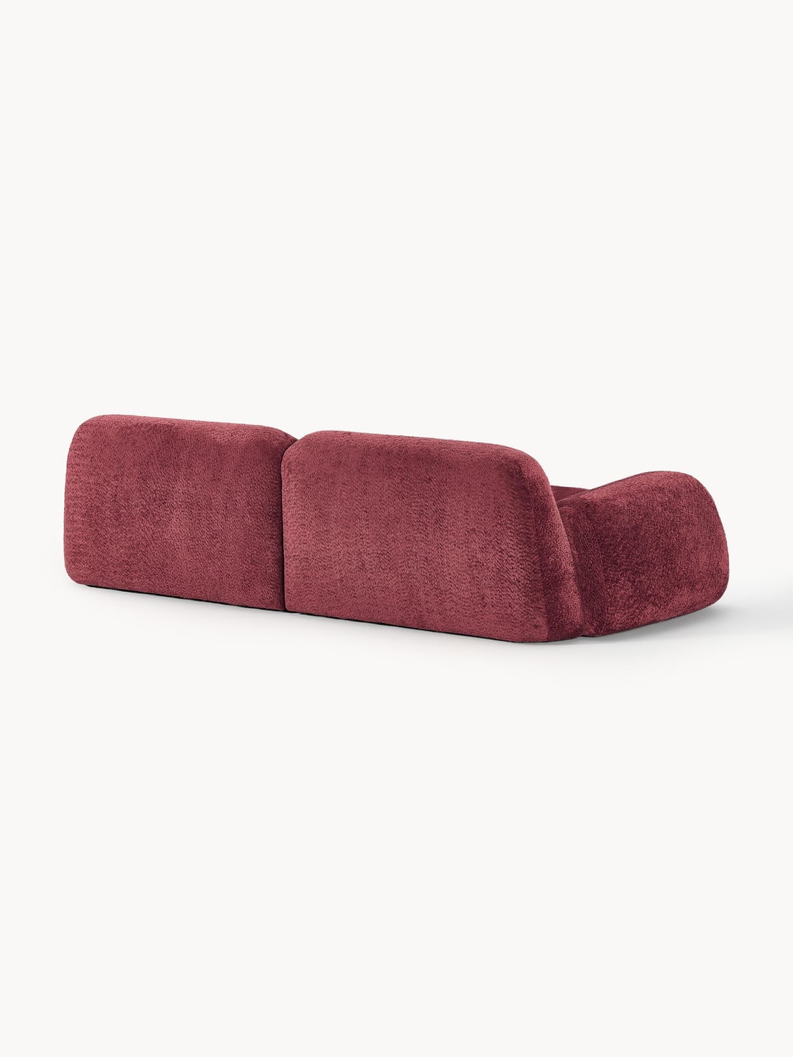 Wolke Modular Teddy Bouclé Sofa (3-seater) — Brown