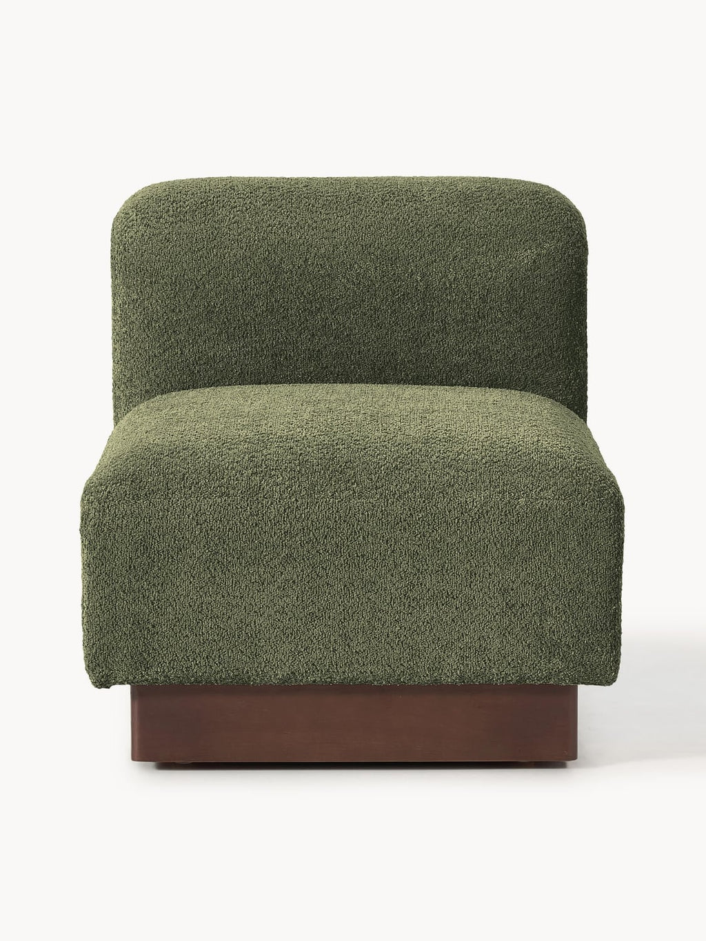 Natalie Middle Module in Teddy Bouclé — Green
