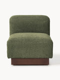 Natalie Middle Module in Teddy Bouclé — Green