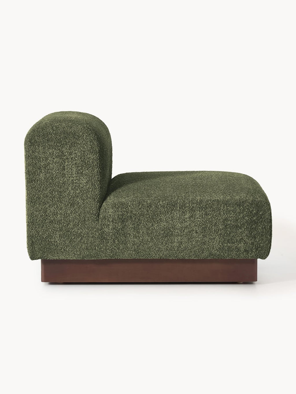 Natalie Middle Module in Teddy Bouclé — Green