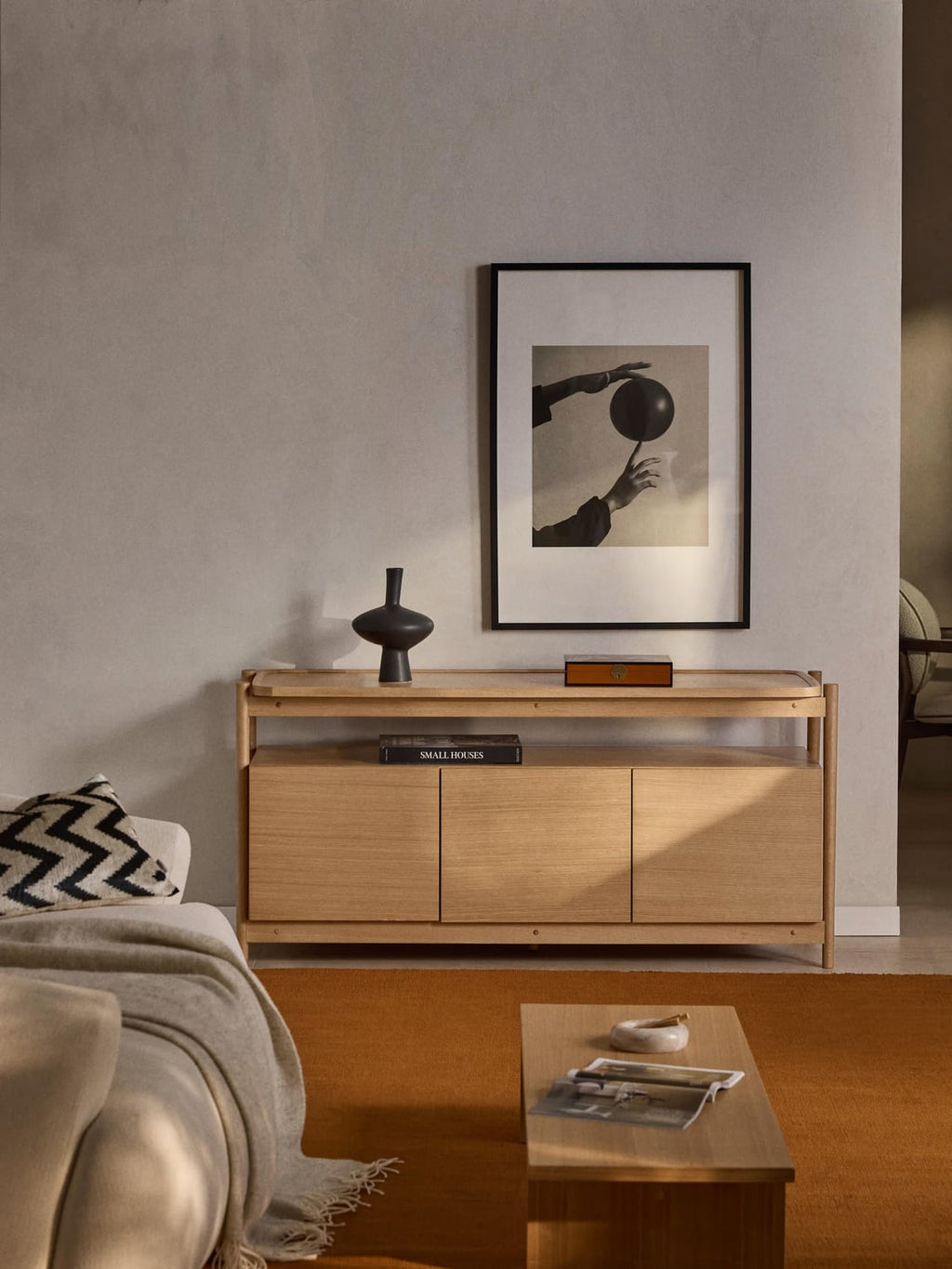 Libby Wooden Sideboard — Yellow