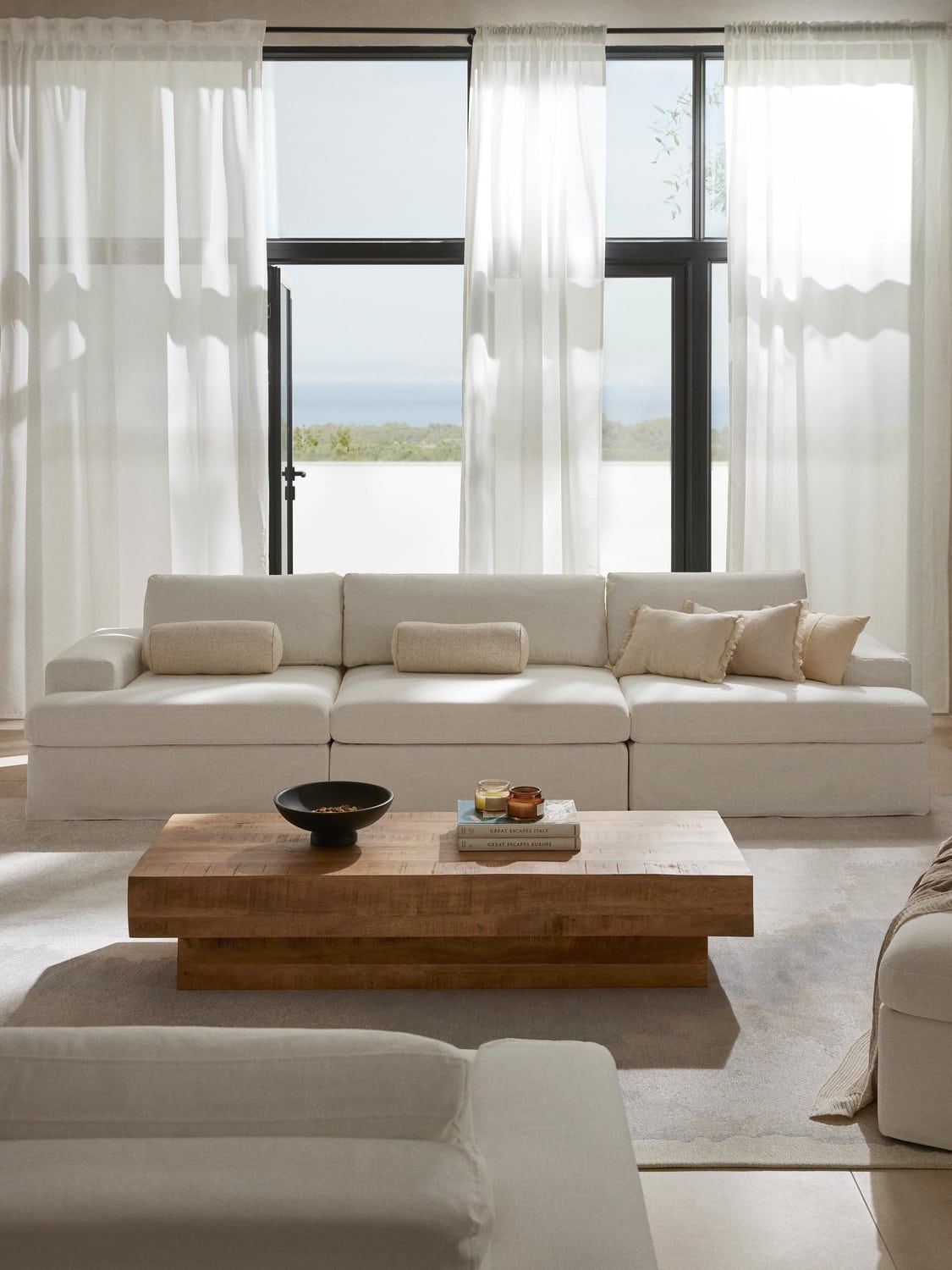 Russell Modular Sofa (4-seater) with removable covers — Ivory