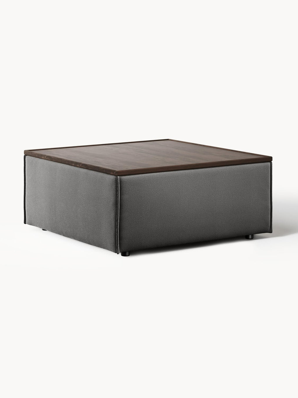 Lennon Sofa Ottoman with Storage — Dark Grey