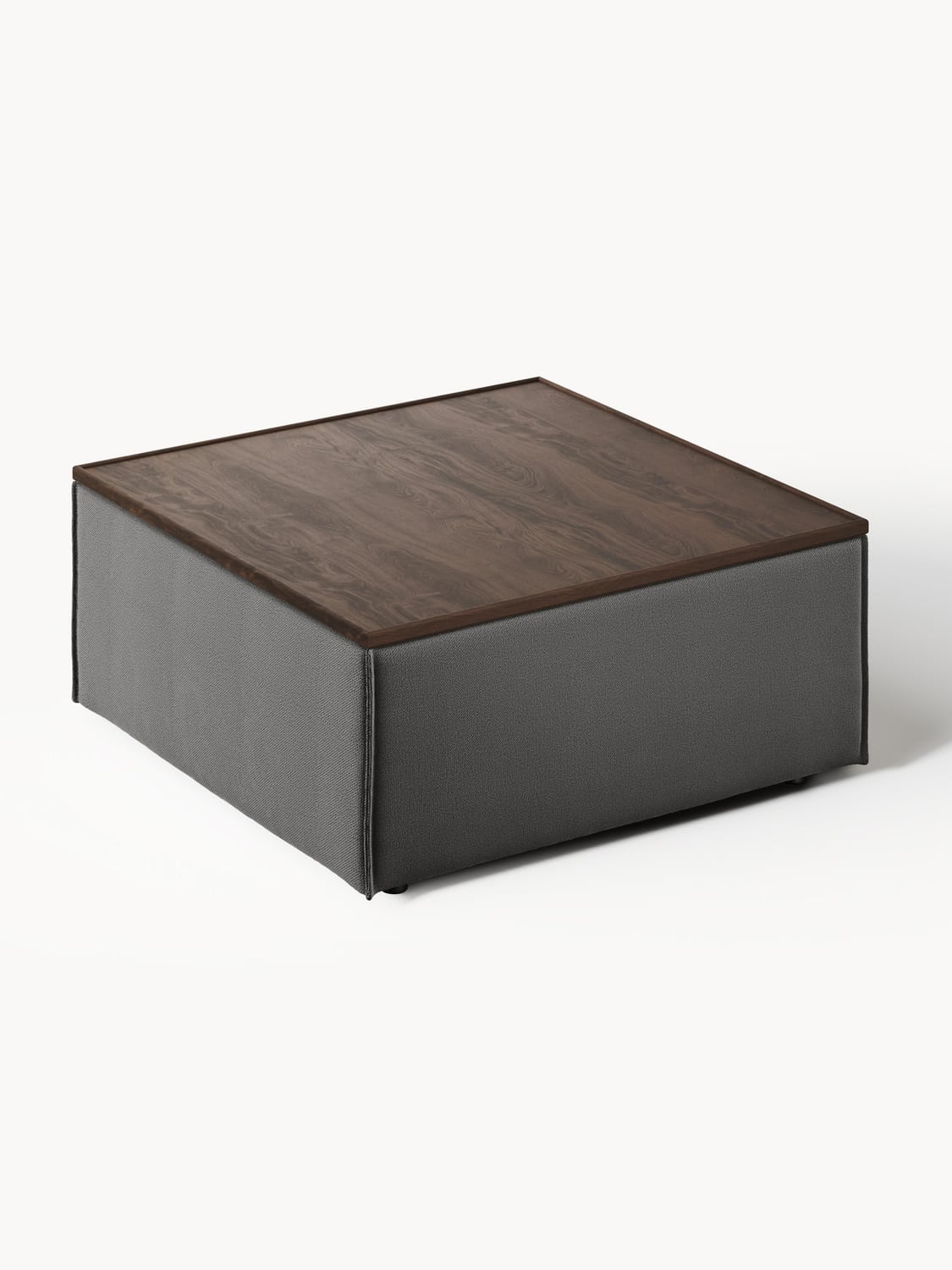 Lennon Sofa Ottoman with Storage — Dark Grey