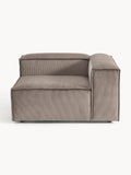 Lennon Corner Module in Corduroy — Mushroom