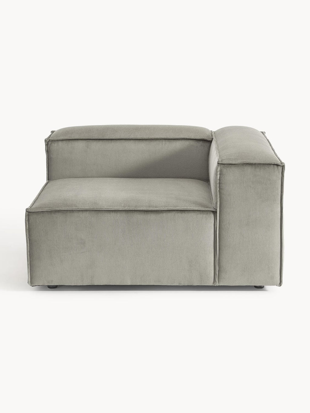 Lennon Corner Module in Corduroy — Clay