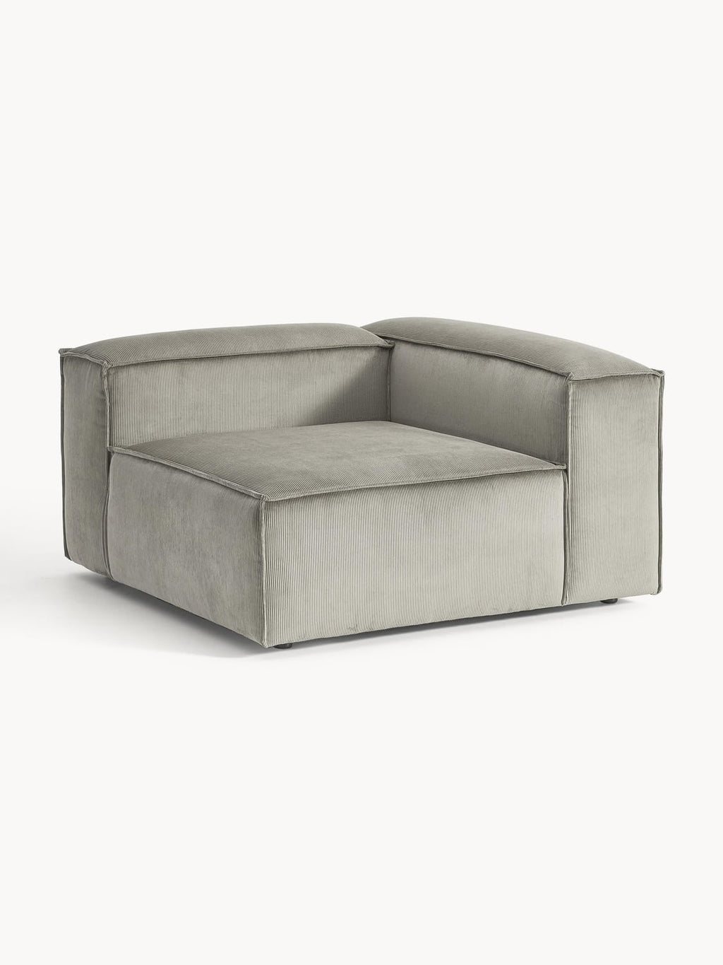 Lennon Corner Module in Corduroy — Clay