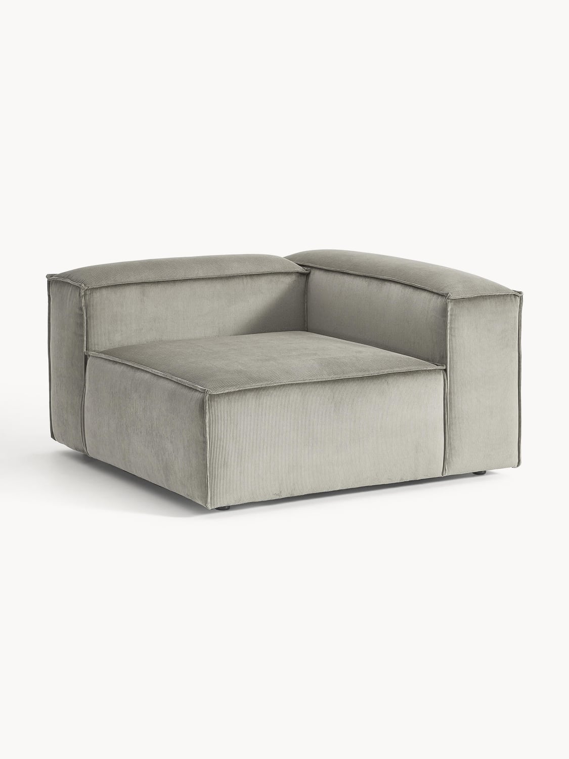 Lennon Corner Module in Corduroy — Clay