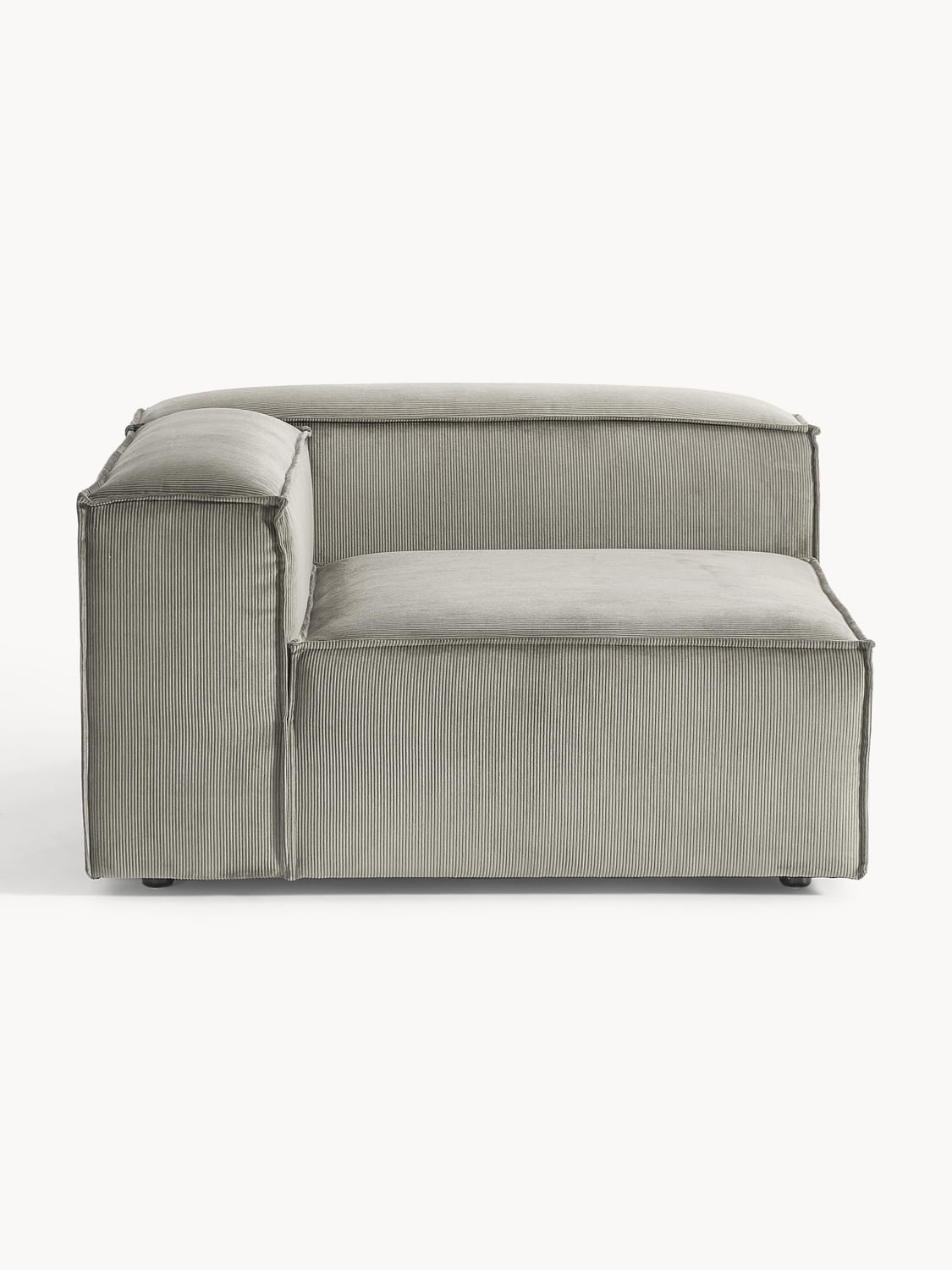 Lennon Corner Module in Corduroy — Clay