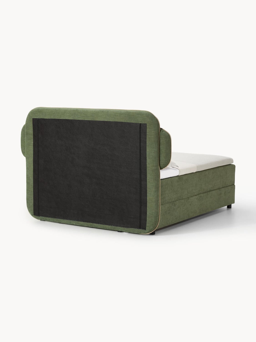 Enrica Box-Spring Bed — Taupe