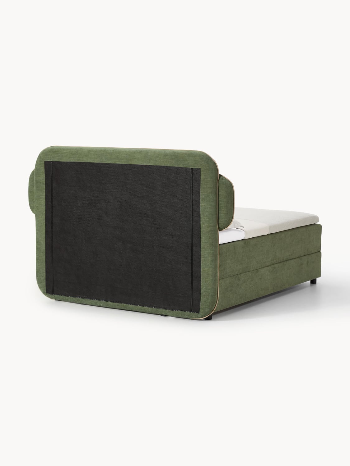 Enrica Box-Spring Bed — Taupe